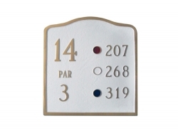 Arched Golf Montague Aluminum Plaque