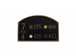 Prestige Golf Montague Aluminum Plaque