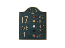 On The Green Golf Montague Aluminum Plaque