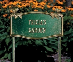 Vine/Chickadee Garden Plaque