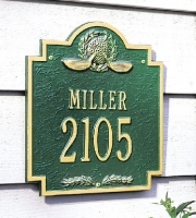 Golf Emblem Whitehall Address Plaque