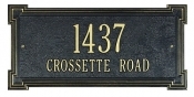 Crossette Whitehall Address Plaque