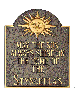 Home Of Sunshine Montague Address Plaque