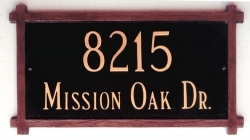 Mission Montague Address Plaque