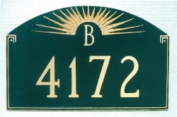 Sunfire Monogram Montague Address Plaque