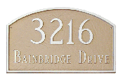 Two Sided Prestige Arch Montague Address Plaque