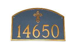 Prestige Arch With Ornate Cross Montague Address Plaque