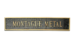 Classic Arch Extension Montague Address Plaque