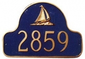 Sailboat Arch Montague Address Plaque