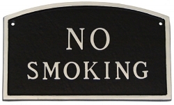 No Smoking Arch Montague Aluminum Plaque