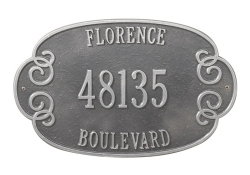 Florence Whitehall Address Plaque