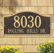 Rolling Hills Whitehall Address Plaque