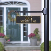 Two-Sided Hanging Rectangle Whitehall Address Plaque