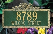 Ivy Decorative Whitehall Address Plaque
