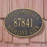 Oval Address Plaques