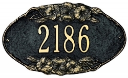 Pansy Oval Whitehall Address Plaque