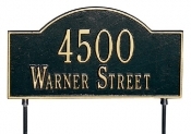 Two-Sided Arch Marker Whitehall Address Plaque
